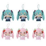 Hatsune Miku & Sakura Miku Moipon Mascot Strap