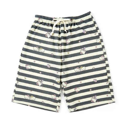 Hello Kitty Striped Lounge Shorts