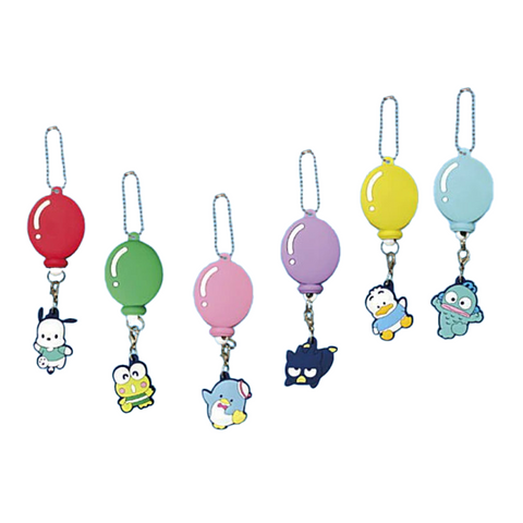Sanrio Characters Ball Chain Happy Balloon Reel Capsule