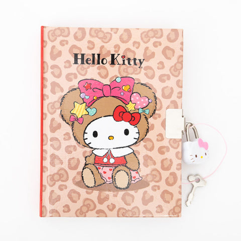 Hello Kitty Lovely Bear Locking Diary