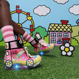 A World of Happiness High Top Trainers