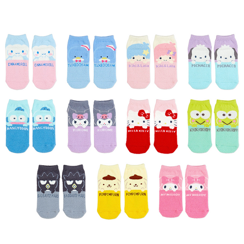 Sanrio Characters Fluffy Face Adult Socks