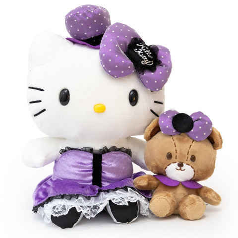 Hello Kitty Gothic Dress with Bear 15" Plush