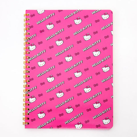 Hello Kitty Pink Print Spiral Notebook