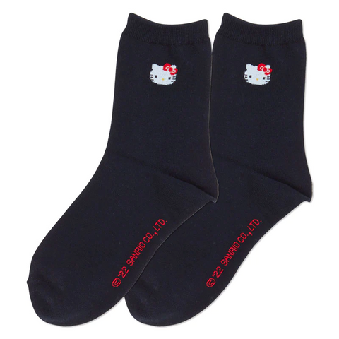 Sanrio Characters Minimal Face Crew Adult Socks