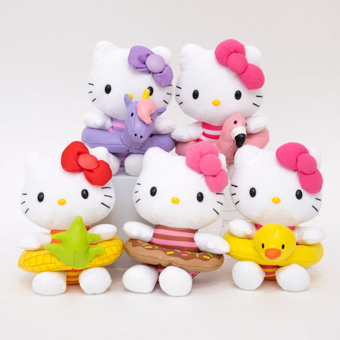 Hello Kitty Swim Ring Mascot Plush