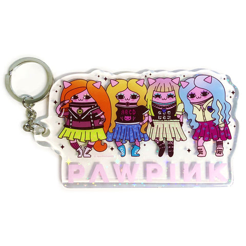 Sparklebombb PAWPINK Glitter Keychain