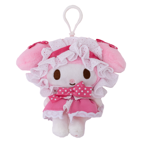 Sanrio Characters Fluffy Lolita Dress with Bonnet Clip-on Mascot