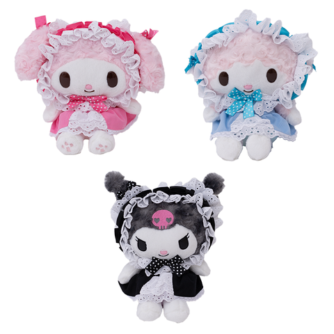 Sanrio Characters Fluffy Lolita Dress with Bonnet 8" Plush