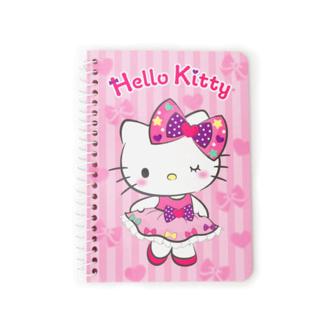 Hello Kitty Girly Ribbon Mini Spiral Notebook