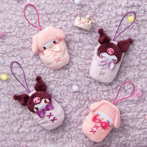 My Melody & Kuromi Swaddling Plush Charm