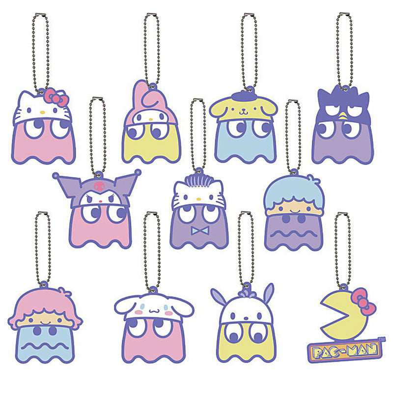 hello kitty pac man backpack Pac-Man X Sanrio Characters Capsule Toy Gashapon (1 Capsule) Super Anime Store