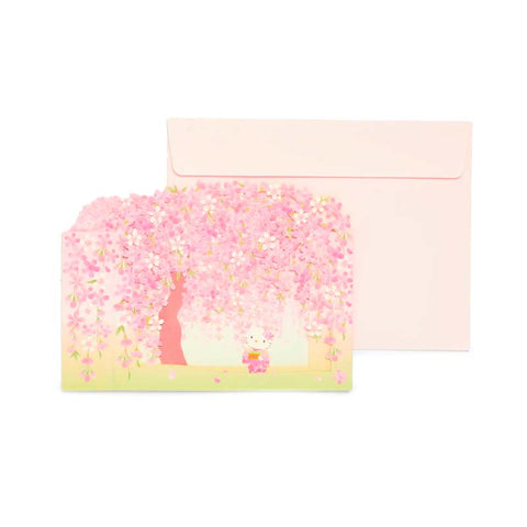 Hello Kitty Sakura Tree Greeting Card