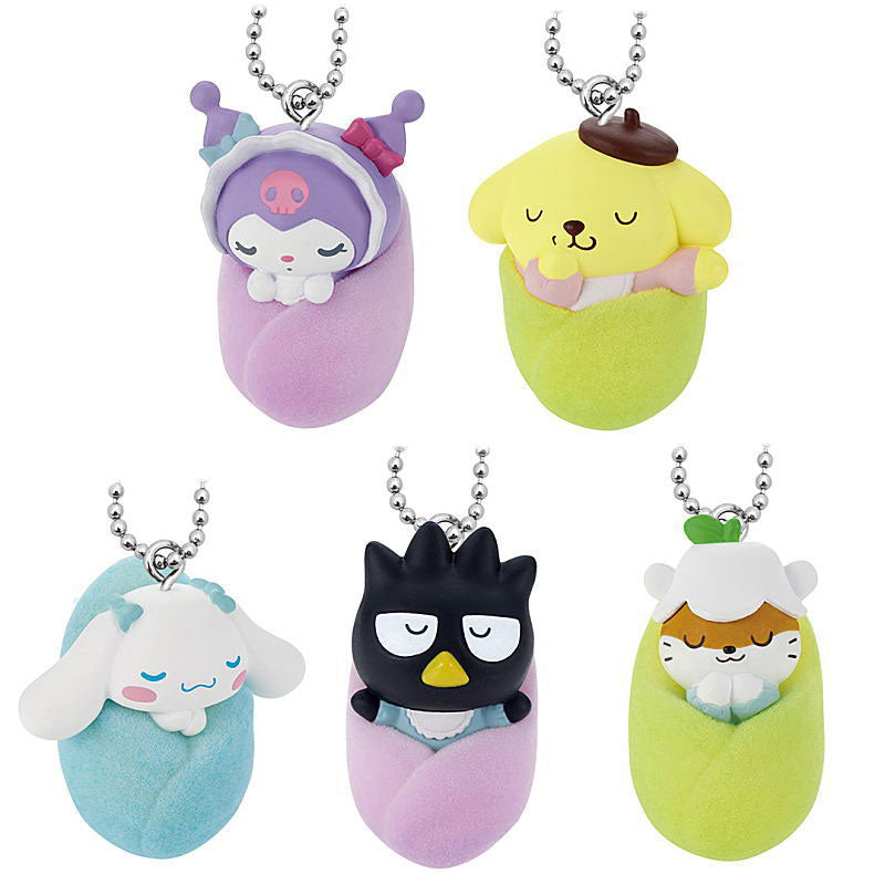 Sanrio Characters Sleeping Baby Keychain Capsule