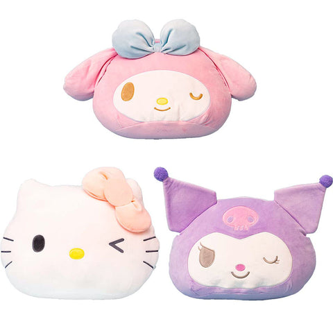 Sanrio Pastel Winking Plush Heads