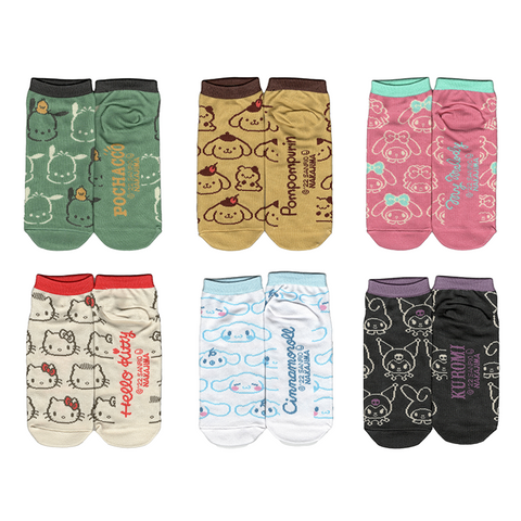 Sanrio Characters Face Friends Adult Socks