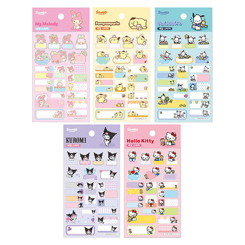 Sanrio Characters Name Sticker