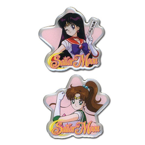 Sailor Mars and Jupiter Pin Set