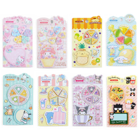 Sanrio Characters Pie-Shaped Notes
