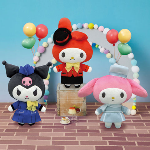 My Melody & Kuromi Small Old Fashioned Clothes Plush