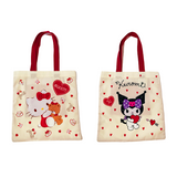 Sanrio Characters Heart Pattern Tote Bag