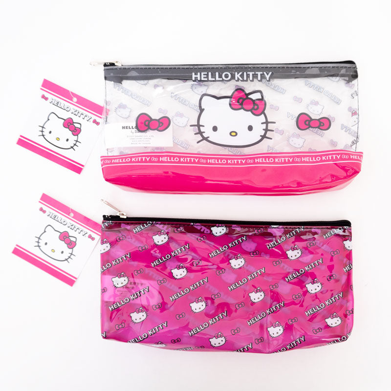 Hello Kitty Pink Print Vinyl Pencil Pouch – JapanLA